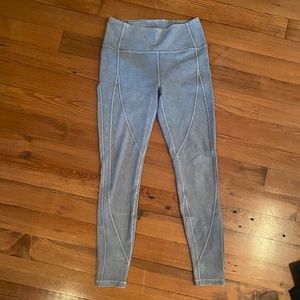 barre3 Lululemon wunder under tights -washed luna